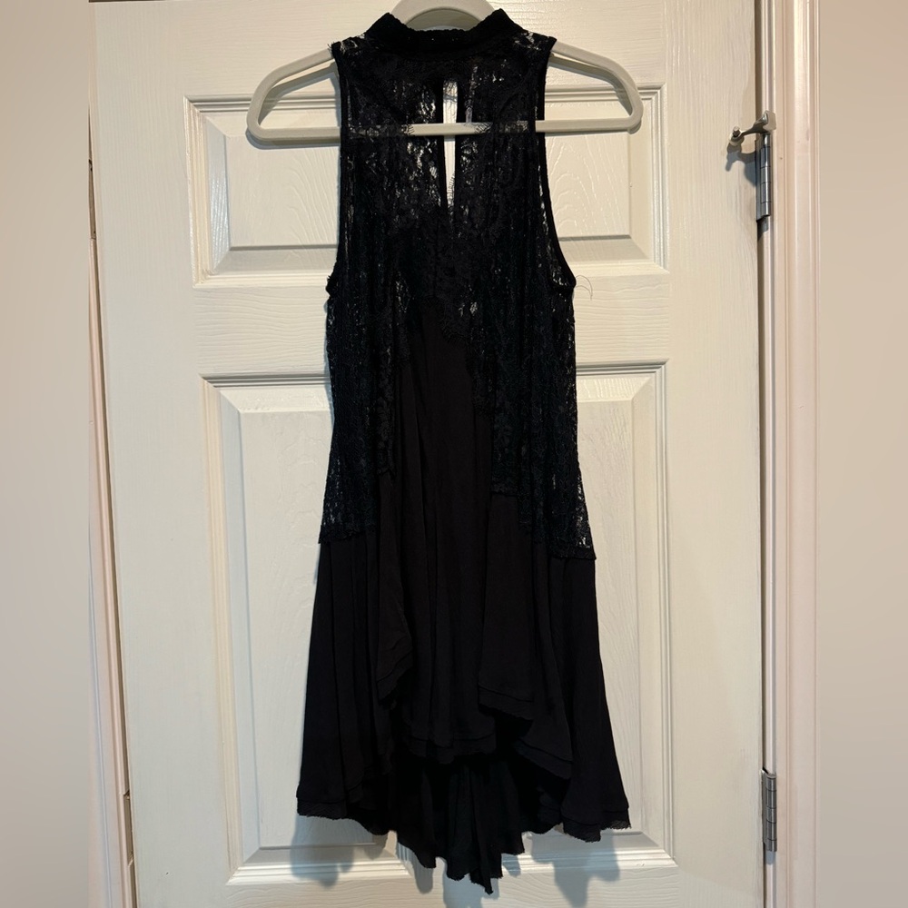 Free People black lace tunic